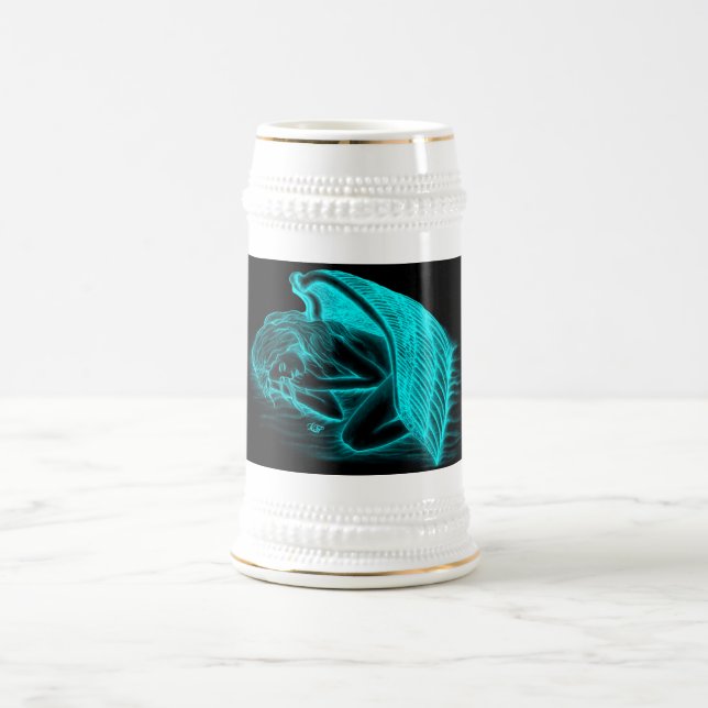 Ein schlafender Engel Bierglas (Mittel)