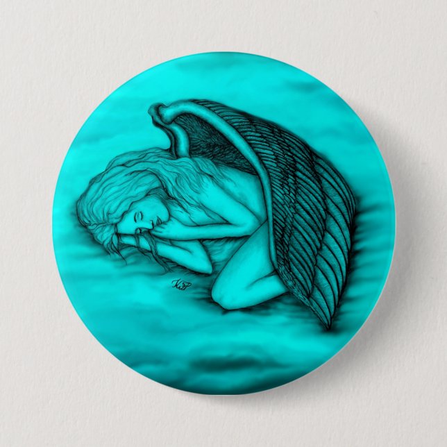 Ein schlafender Engel Button (Vorderseite)