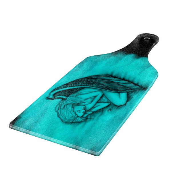 Ein schlafender Engel Schneidebrett (Ecke)