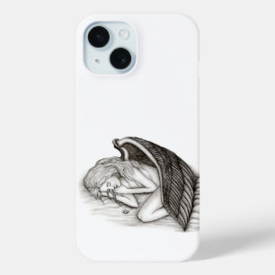 Ein schlafender Engel , schwarz-weiß Design Case-Mate iPhone Hülle