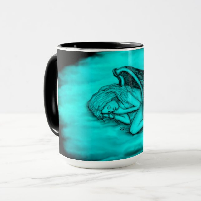 Ein schlafender Engel Tasse (Vorderseite Links)