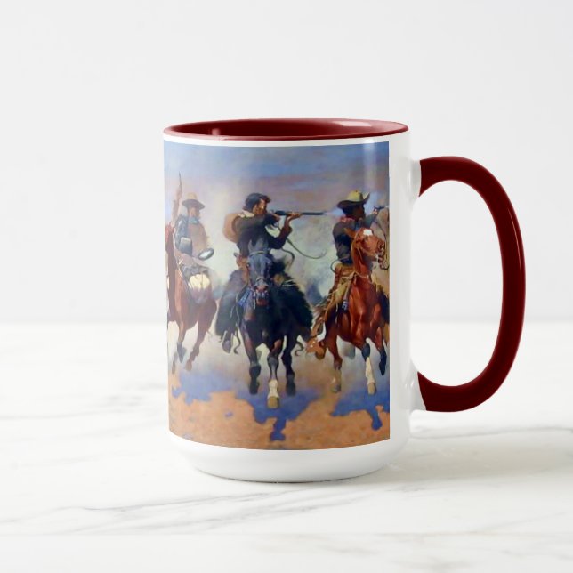 Ein Schlag für das Bauholz, Frederic Remington Tasse (Rechts)