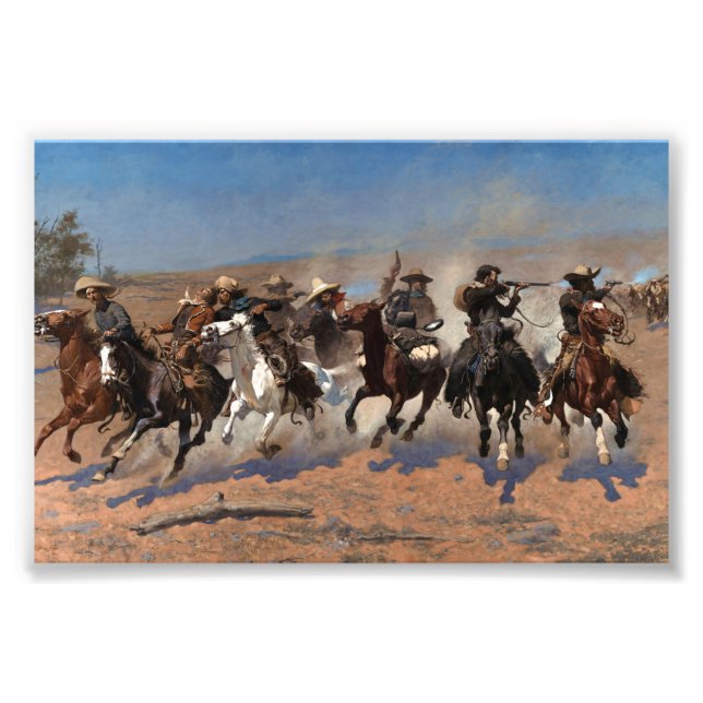 Ein Schlag für Holz von Frederic Remington Fotodruck (Vorne)