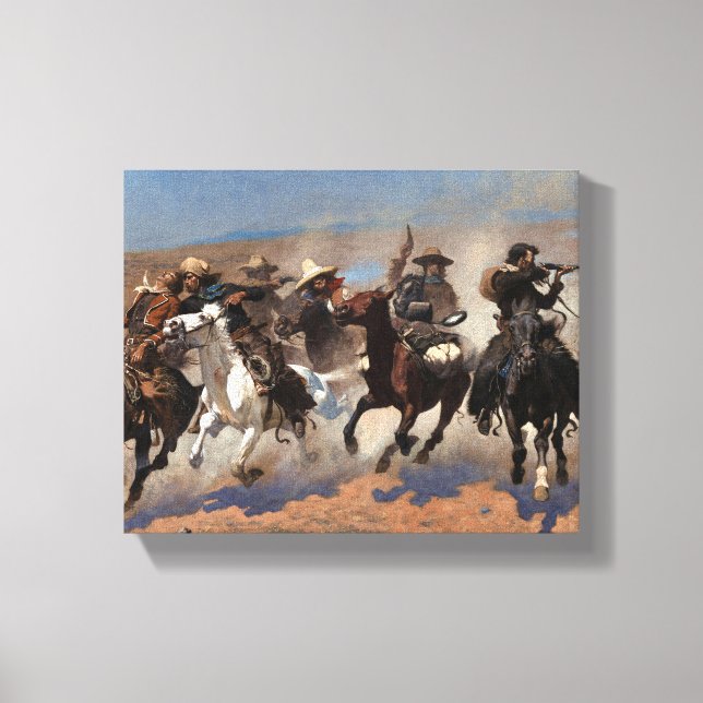 Ein Schlag für Holz von Frederic Remington Leinwanddruck (Vorderseite)