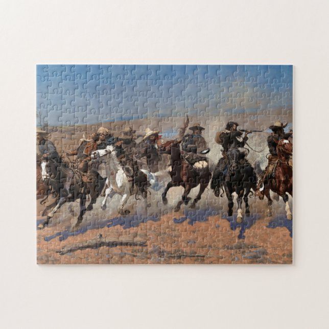 Ein Schlag für Holz von Frederic Remington Puzzle (Horizontal)