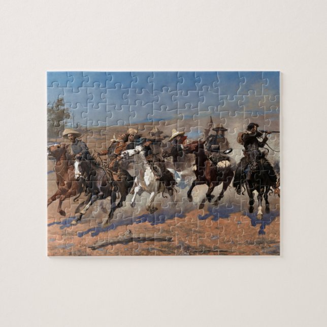 Ein Schlag für Holz von Frederic Remington Puzzle (Horizontal)