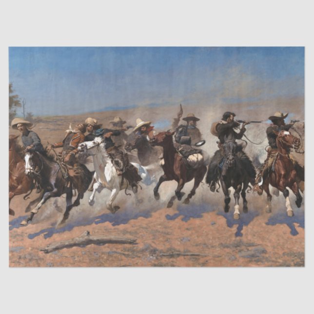 Ein Schlag für Holz von Frederic Remington Seidenpapier (Vorderseite)
