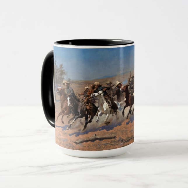 Ein Schlag für Holz von Frederic Remington Tasse (Vorderseite Links)