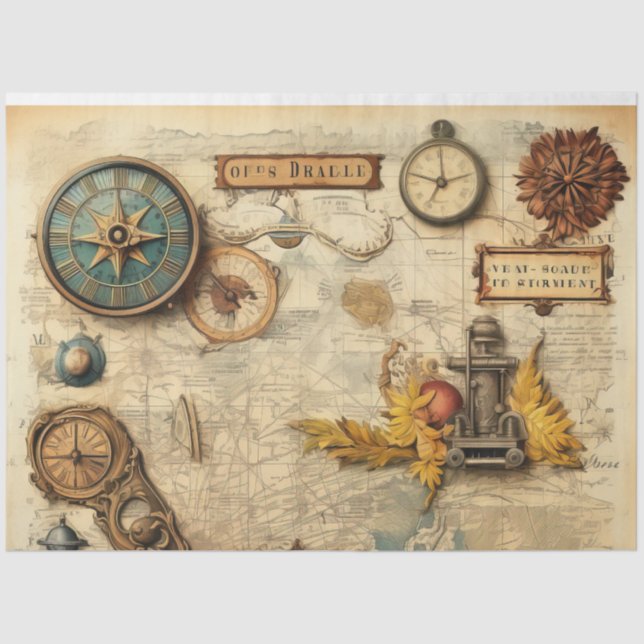 Ein schlankes Design für eine nautische Serie 11 Seidenpapier (Vorderseite)