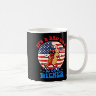 Ein schlechter Tag, um ein Wiener Würstchen zu sei Kaffeetasse