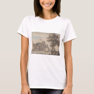 Ein Schloss am Fluss - Paul Sandby - c1800 T-Shirt