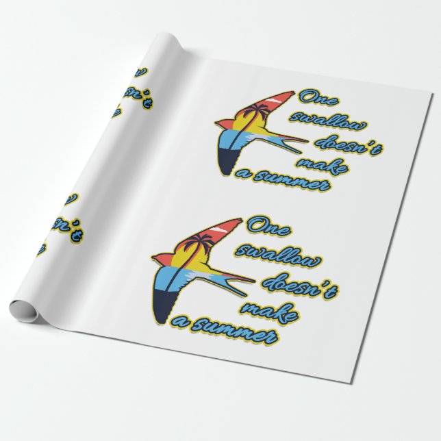 Ein Schluck macht keinen Sommer Geschenkpapier (Ungerollt)