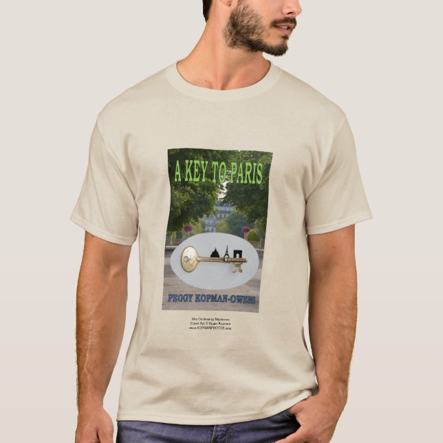 "Ein Schlüssel nach Paris" T-Shirt (Vorderseite)