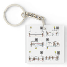 Ein Schlüsselanhänger für Elektrofachleute mit 3-W