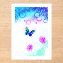 Ein Schmetterling Acryleinladungen