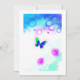 Ein Schmetterling Einladung