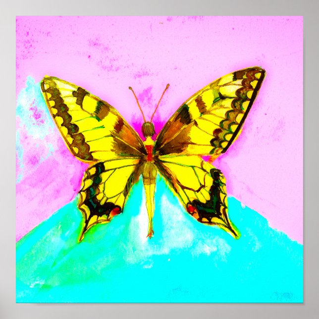 Ein Schmetterling Poster (Vorne)