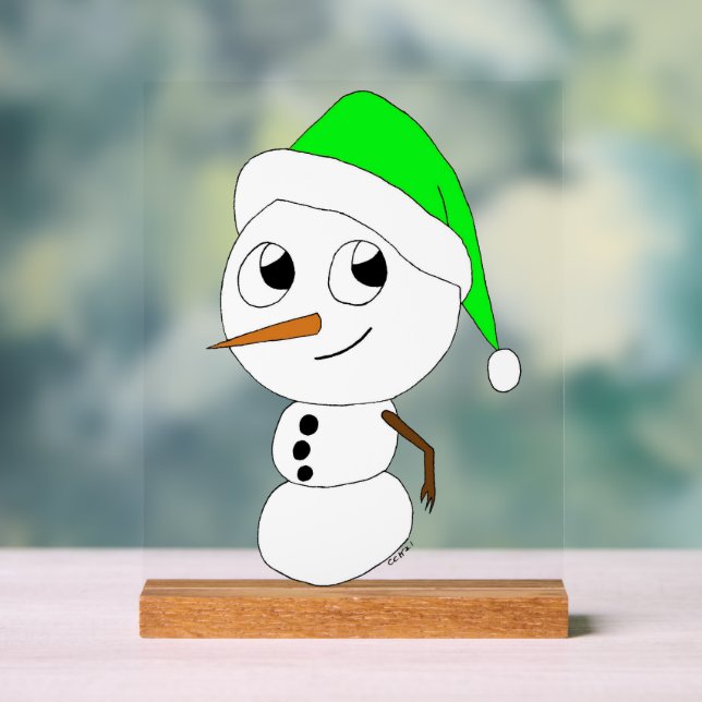 ein Schneemann Acrylschild (Neutral)