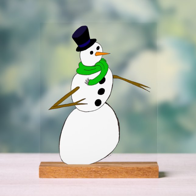 ein Schneemann Acrylschild (Neutral)