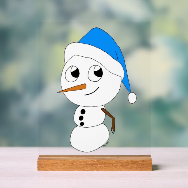 ein Schneemann Acrylschild (Neutral)