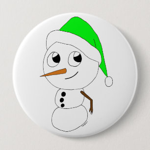 ein Schneemann Button