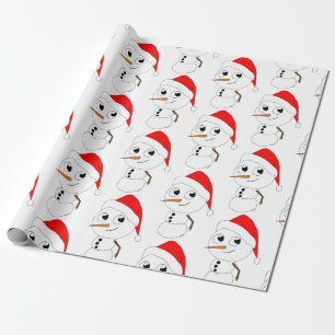 ein Schneemann Geschenkpapier