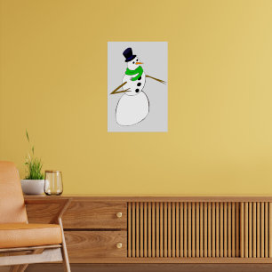 ein Schneemann Poster