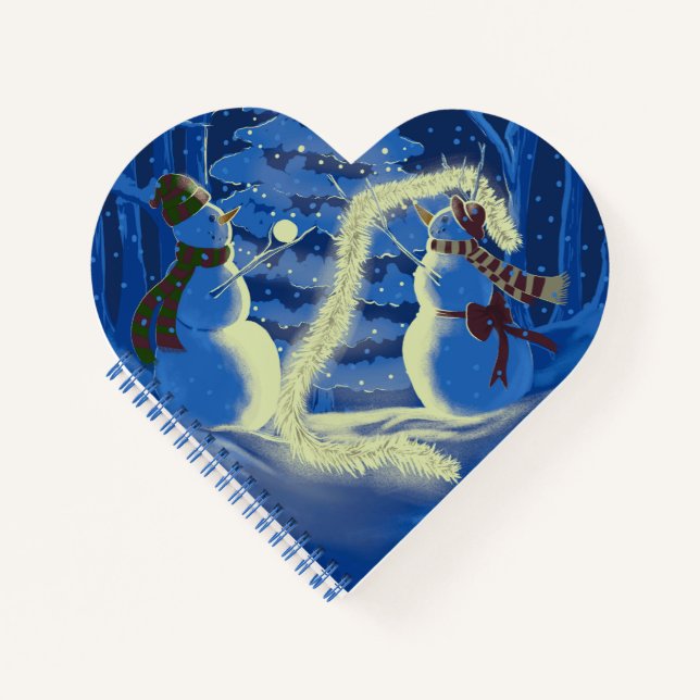 Ein Schneemann-Weihnachten Notizbuch (Vorderseite)