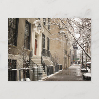 Ein Schneetag auf der Upper East Side Postkarte