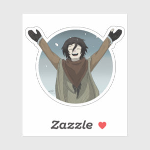 Ein Schneetag Aufkleber