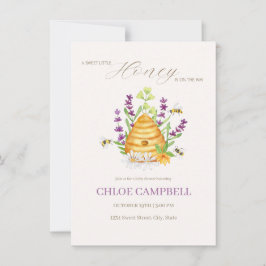 EIN SCHNELLER HONEY LIEGT AUF DEM WEG ZUR Baby-Dus Einladung