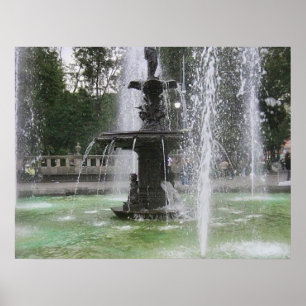 Ein schöner Brunnen in der Alameda Mexico DF 2 Poster