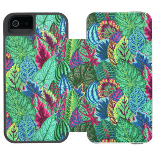 Ein schöner Fall von Philip Jacobs Fabric Coleus i Incipio Watson™ iPhone 5 Geldbörsen Hülle