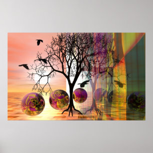 Ein schöner Herbstmorgen Poster