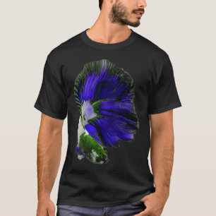 Ein schöner lila grüner Guppy Fisch Fancy Guppies T-Shirt