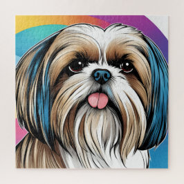 Ein schöner, lustiger Shih Tzu Puzzle