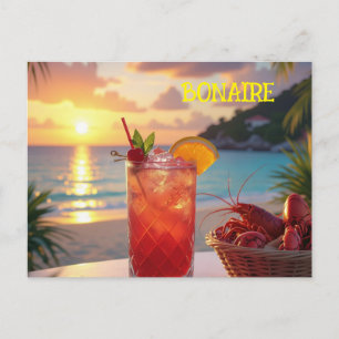 Ein schöner Nachmittag in Bonaire Feiertagspostkarte