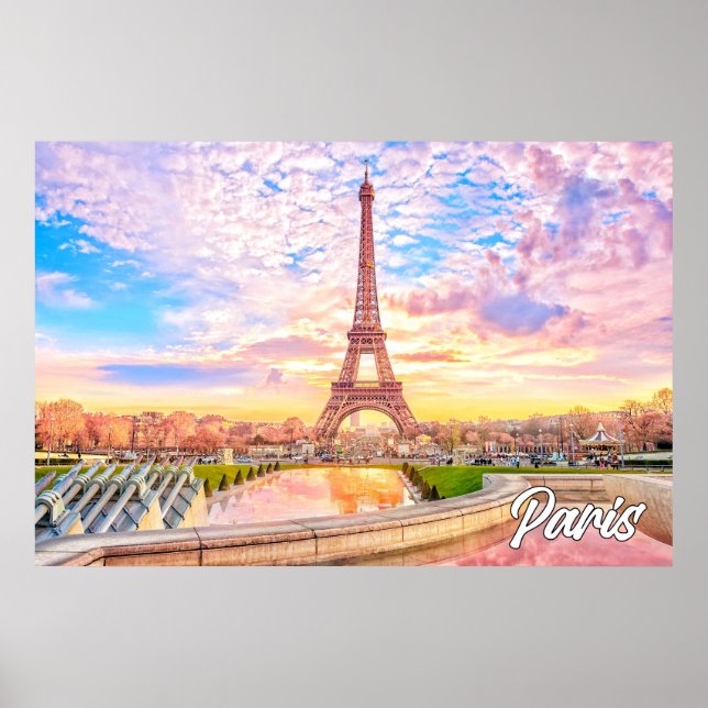 Ein schöner Nachmittag in Paris, Frankreich Poster (Vorne)