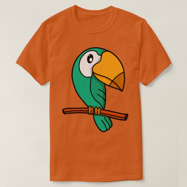 Ein schöner Papagei T-Shirt (Design vorne)