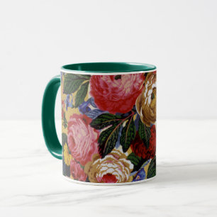 Ein schöner Philip Jacobs Fabric Peony and Rose Ta Tasse