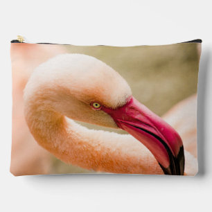 Ein schöner rosa Flamingo Zubehörtasche