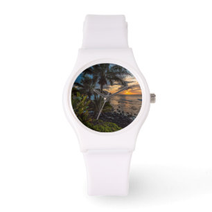 Ein schöner Sonnenuntergang 2 Armbanduhr