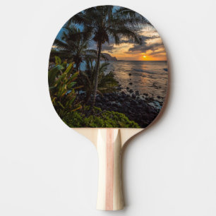 Ein schöner Sonnenuntergang 2 Tischtennis Schläger