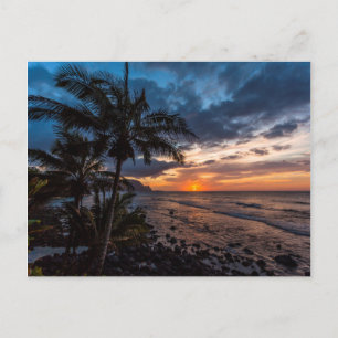 Ein schöner Sonnenuntergang Postkarte