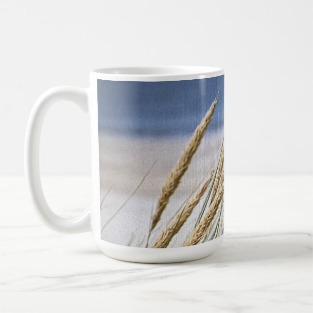 Ein schöner Tag am Strand Kaffeetasse (Links)
