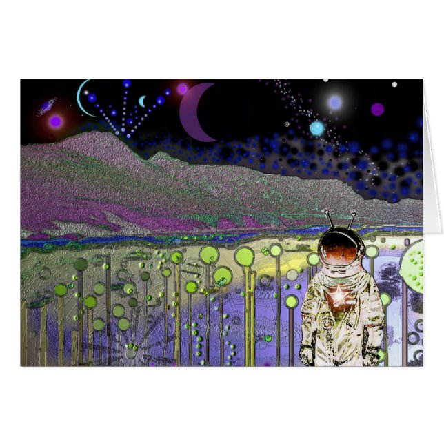 Ein SCHÖNER TAG AUF PLANET #555 Karte (Vorderseite (Horizontal))