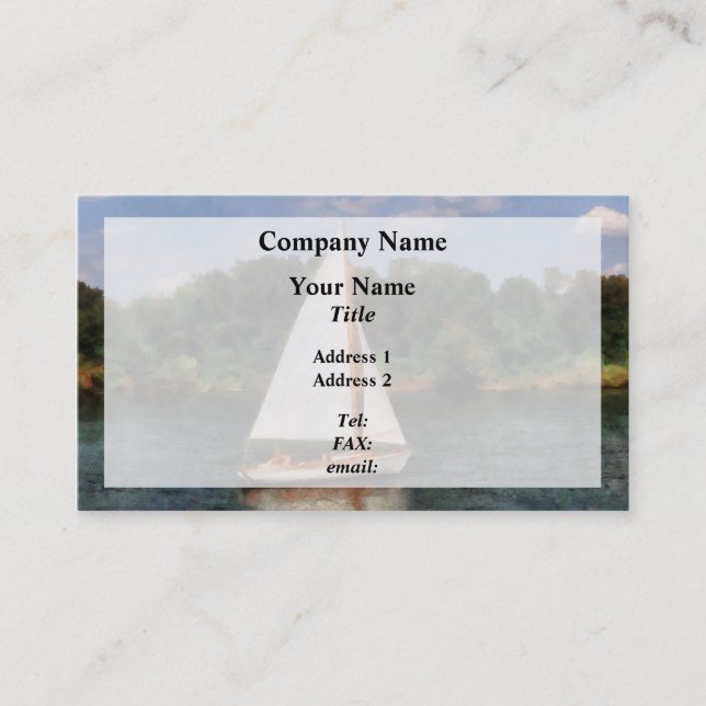 Ein schöner Tag für ein Segel (Vorderseite)