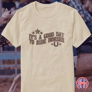 Ein schöner Tag für Pferde - Western Reiten T-Shirt