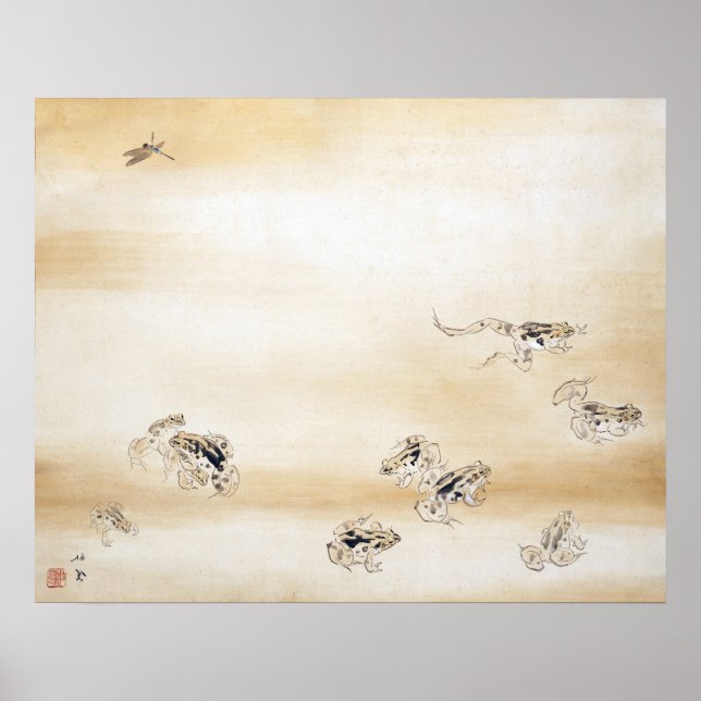 "Ein schöner Tag" japanische Tintenzeichnung Poster (Vorne)