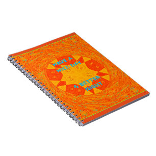 Ein schöner Tag und ein besseres nächtliches rotes Notizblock